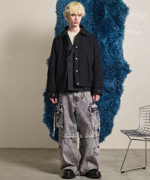 パンツ Big Pocket 2WAY Baggy Denim Cargo Pants UNISEX》Big Pocket 2WAY Baggy Denim Cargo Pants/ビッグ