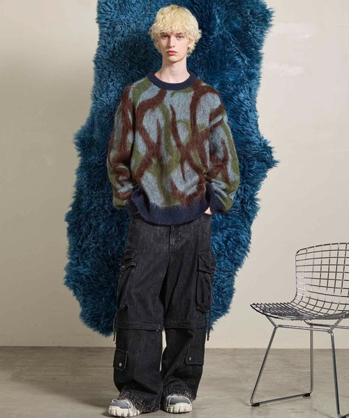 パンツ Big Pocket 2WAY Baggy Denim Cargo Pants UNISEX》Big Pocket 2WAY Baggy Denim Cargo Pants/ビッグ