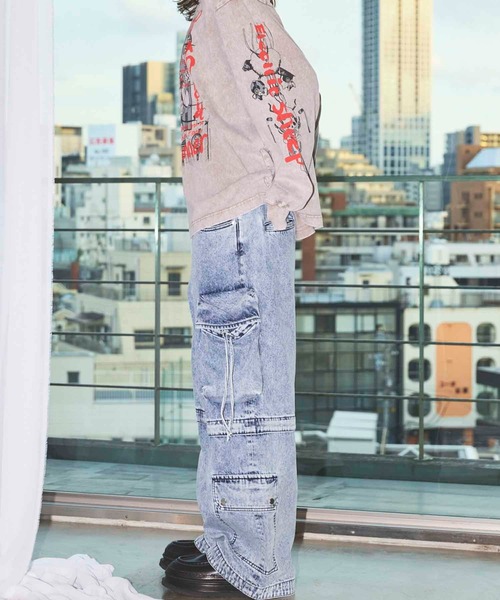 「MAISON SPECIAL」 バギーデニムカーゴパンツ Big Pocket 2WAY Buggy Denim Cargo Pants