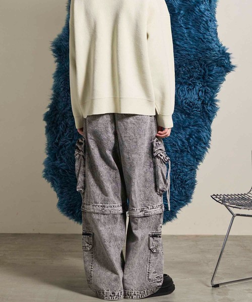 パンツ Big Pocket 2WAY Baggy Denim Cargo Pants Big Pocket 2WAY Buggy Denim Cargo Pants