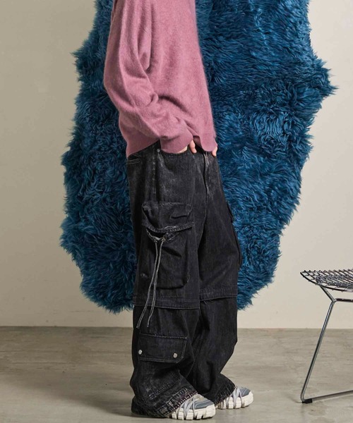 MAISON SPECIAL 2wayデニムカーゴパンツ 00 UNISEX》Big Pocket 2WAY Baggy Denim Cargo Pants/ビッグ