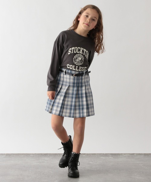 GLOBAL WORK（グローバルワーク）の「ムテキプリプリスカート/172745（スカート・キッズ・ベージュ/グレー/オフホワイト/グリーン/ライトグリーン/ブラック/ライトパープル/ベージュ系その他・100cm/110cm/130cm/120cm/150cm/160cm/140cm）」の9枚目の写真