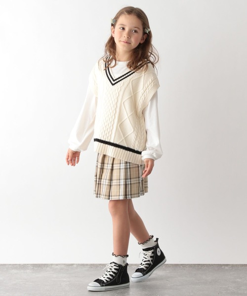 GLOBAL WORK（グローバルワーク）の「ムテキプリプリスカート/172745（スカート・キッズ・ベージュ/グレー/オフホワイト/グリーン/ライトグリーン/ブラック/ライトパープル/ベージュ系その他・100cm/110cm/130cm/120cm/150cm/160cm/140cm）」の16枚目の写真