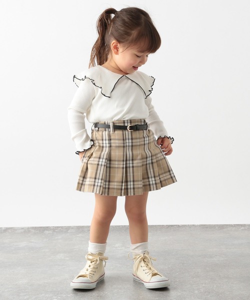 GLOBAL WORK（グローバルワーク）の「ムテキプリプリスカート/172745（スカート・キッズ・ベージュ/グレー/オフホワイト/グリーン/ライトグリーン/ブラック/ライトパープル/ベージュ系その他・100cm/110cm/130cm/120cm/150cm/160cm/140cm）」の22枚目の写真