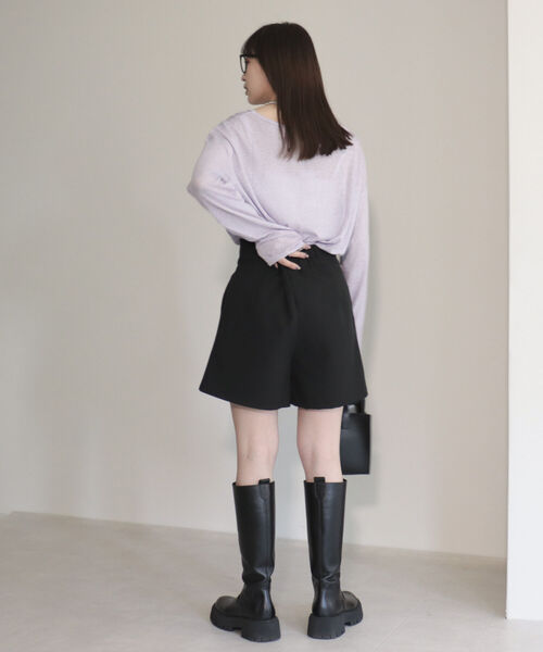 fredy emue（フレディエミュ）の「ラップミニスカパン（その他パンツ・レディース・ブラック/ベージュ・36/38）」の12枚目の写真