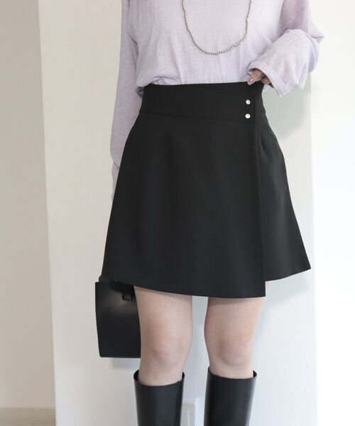 fredy emue（フレディエミュ）の「ラップミニスカパン（その他パンツ・レディース・ブラック/ベージュ・36/38）」の10枚目の写真