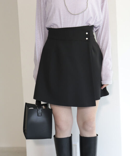 fredy emue（フレディエミュ）の「ラップミニスカパン（その他パンツ・レディース・ブラック/ベージュ・36/38）」の22枚目の写真