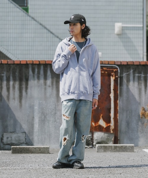 Hauls クロス ZIP パーカー　グレー　はうるず　はうき クロス刺繍ZIPパーカー – WEGO ONLINE STORE
