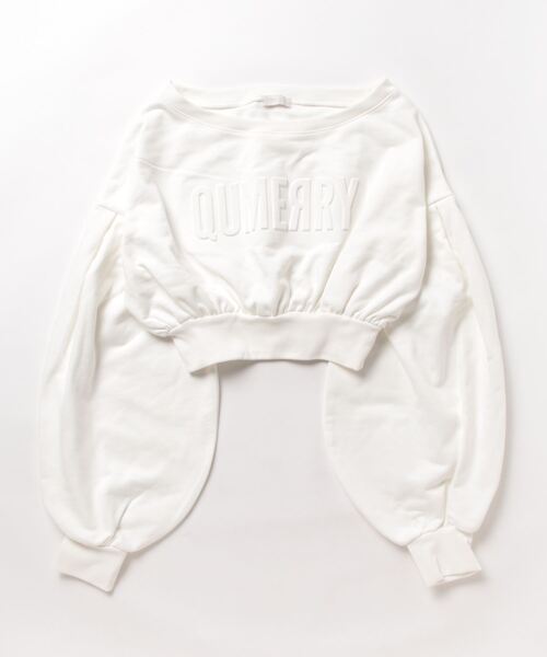 qumerry.（キュメリ）の「ドロップショルダースウエットプルオーバー（スウェット・レディース・ホワイト/オートミール/グレー/ダークブラウン・FREE）」の2枚目の写真