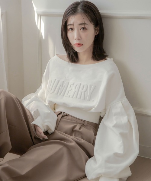 qumerry.（キュメリ）の「ドロップショルダースウエットプルオーバー（スウェット・レディース・ホワイト/オートミール/グレー/ダークブラウン・FREE）」の20枚目の写真