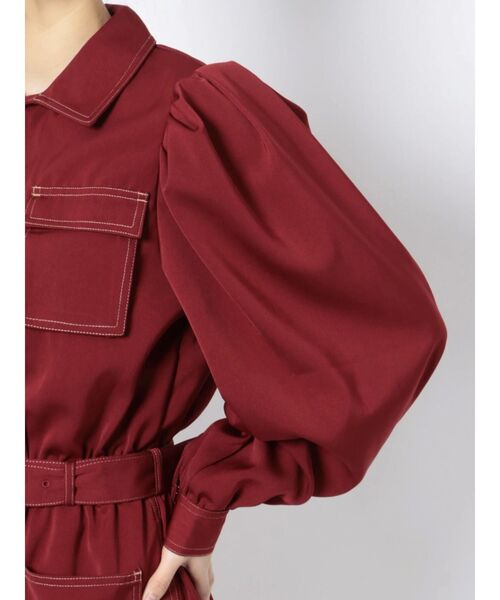 jouetie(ジュエティ)の「カラーステッチオールインワン(つなぎ/オールインワン・レディース・ブラック/ボルドー/パープル・MEDIUM)」の8枚目の写真