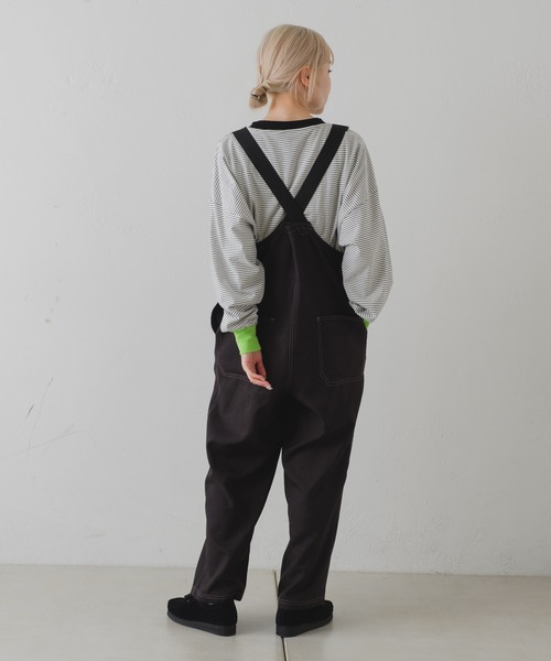 WHIMSIC（ウィムジック）の「【UNISEX/WEB限定】マイクロボーダーロングスリーブTEE（Tシャツ/カットソー・メンズ・ホワイト系その他2/グレー/ホワイト系その他・FREE）」の8枚目の写真