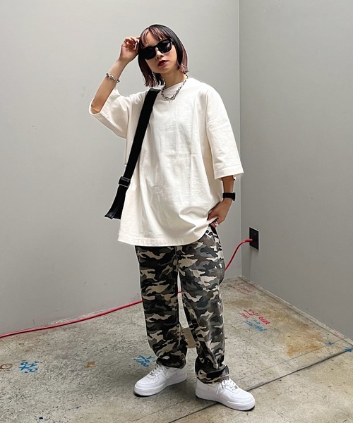 PAGEBOY（ページボーイ）の「ルーズルーズT（Tシャツ/カットソー・レディース・オートミール/ミント/イエロー/オフホワイト/ブラック・FREE）」の7枚目の写真