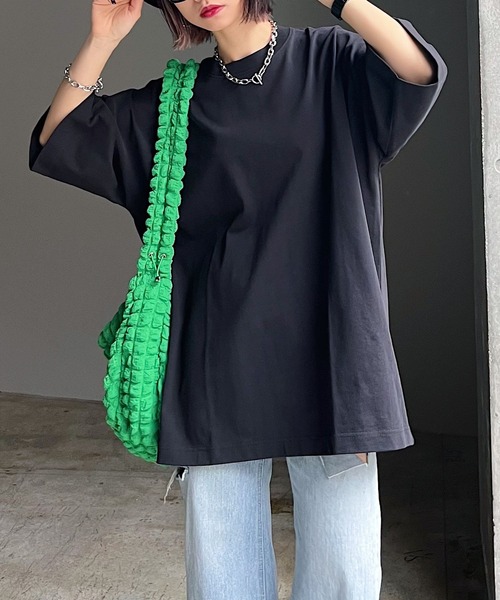 PAGEBOY（ページボーイ）の「ルーズルーズT（Tシャツ/カットソー・レディース・オートミール/ミント/イエロー/オフホワイト/ブラック・FREE）」の11枚目の写真