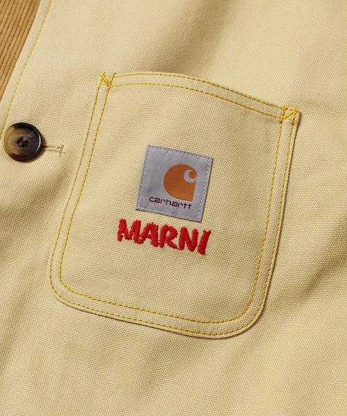 MARNI(マルニ)の「MARNI X CARHARTT WIP コート MEN(その他アウター・メンズ・ベージュ・MEDIUM/SMALL)」の4枚目の写真