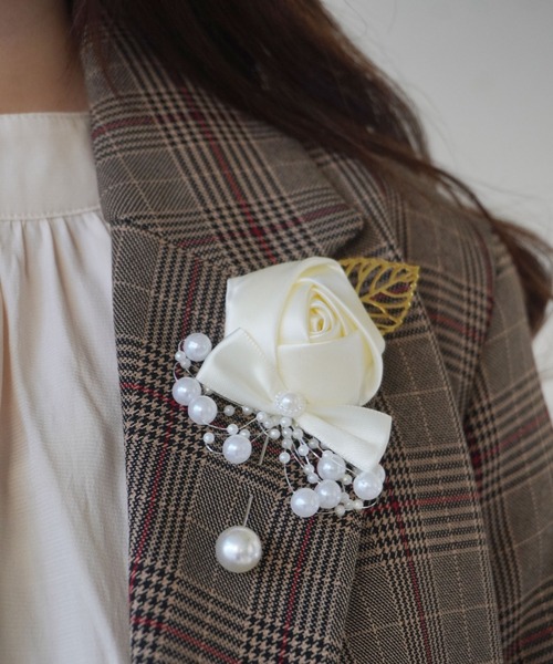 Port（ポート）の「【 Port / ポート 】 セレモニー フラワー パール コサージュ / オケージョン（ブローチ/コサージュ・レディース・B/D/A/C/E/F/G/H/I・FREE）」の4枚目の写真