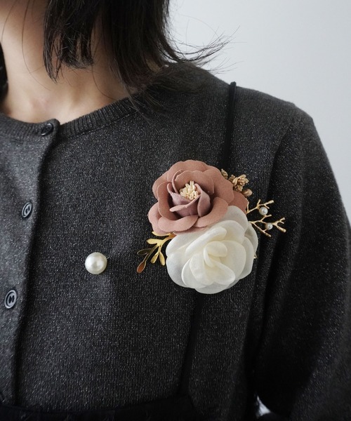 Port（ポート）の「【 Port / ポート 】 セレモニー フラワー パール コサージュ / オケージョン（ブローチ/コサージュ・レディース・B/D/A/C/E/F/G/H/I・FREE）」の9枚目の写真