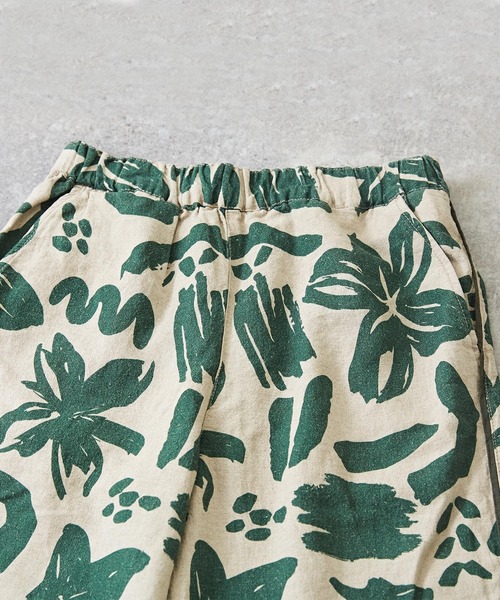 TOBILA（トビラ）の「リネンレーヨンフラワープリントワイドイージーパンツ（その他パンツ・レディース・グリーン/ブラウン/ブラック・M）」の18枚目の写真