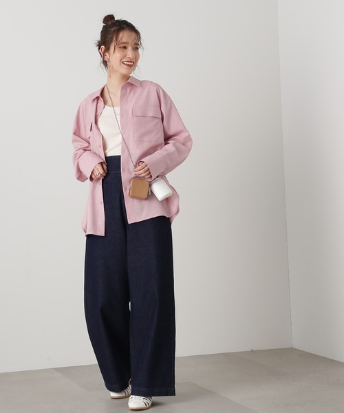 N.（N. Natural Beauty Basic）（エヌエヌナチュラルビューティーベーシック）の「マイクロポーチショルダーバッグ（トートバッグ・レディース・ホワイト系その他/オレンジ系その他・ﾌﾘ-）」の4枚目の写真