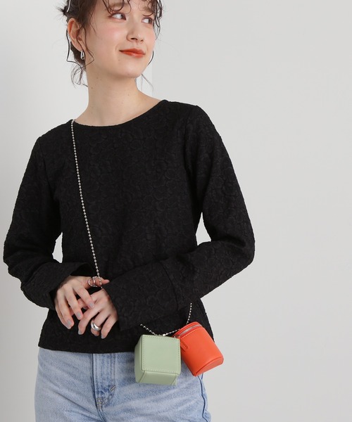 N.（N. Natural Beauty Basic）（エヌエヌナチュラルビューティーベーシック）の「マイクロポーチショルダーバッグ（トートバッグ・レディース・ホワイト系その他/オレンジ系その他・ﾌﾘ-）」の7枚目の写真