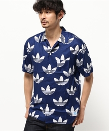 アディダス NIGO アロハシャツ XO トレフォイル 総柄 ネイビー 25周年 adidas（アディダス）の「Adidas Originals X Nigo 25 Aloha