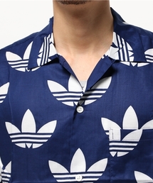 アディダス NIGO アロハシャツ XO トレフォイル 総柄 ネイビー 25周年 adidas（アディダス）の「Adidas Originals X Nigo 25 Aloha