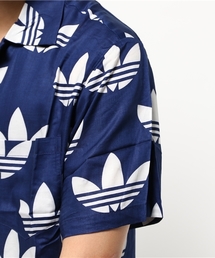 アディダス NIGO アロハシャツ XO トレフォイル 総柄 ネイビー 25周年 adidas（アディダス）の「Adidas Originals X Nigo 25 Aloha