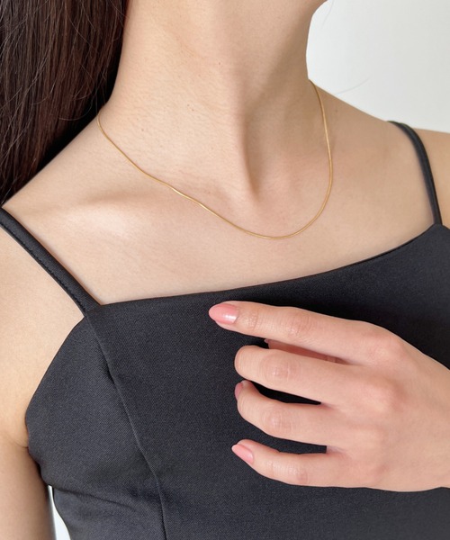 iso（イソ）の「【ステンレス】１mmスネークチェーンネックレス（ネックレス・レディース・シルバー/ゴールド・FREE）」の10枚目の写真