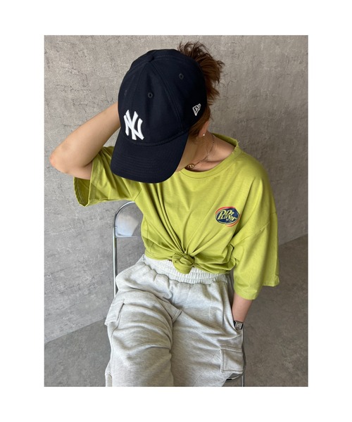 owndaily（オンデイリー）の「DrplayerオーバーザイズロゴＴシャツ（Tシャツ/カットソー・レディース・ブラック/ホワイト/グリーン/パープル・FREE）」の8枚目の写真