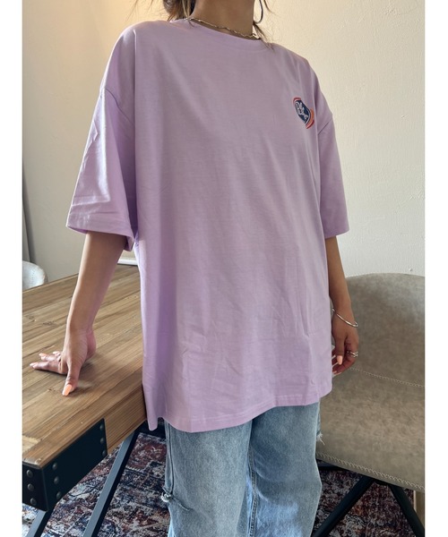 owndaily（オンデイリー）の「DrplayerオーバーザイズロゴＴシャツ（Tシャツ/カットソー・レディース・ブラック/ホワイト/グリーン/パープル・FREE）」の22枚目の写真