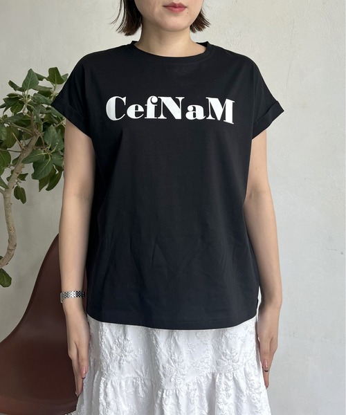 prose verse（プロズヴェール）の「ドライタッチシルケットロゴTシャツ（Tシャツ/カットソー・レディース・モカ/ブラック/オフホワイト・ﾌﾘ-）」の20枚目の写真