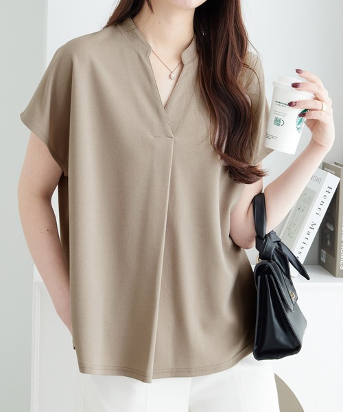 スキッパーＴシャツブラウス