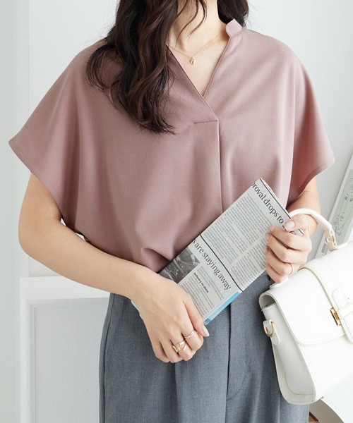 スキッパーＴシャツブラウス