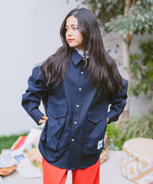 JINCL（ジンクル）の「flap pocket oxford shirts（シャツ/ブラウス・メンズ・ネイビー/ホワイト/イエロー系その他/グリーン/イエロー/パープル/ブルー・J/FREE）」の3枚目の写真