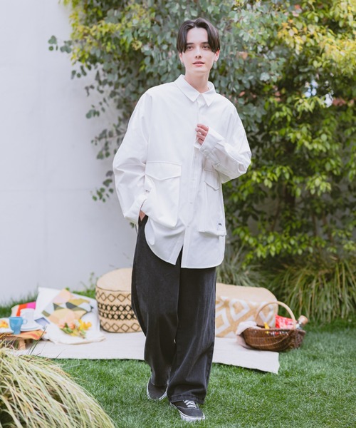 JINCL（ジンクル）の「flap pocket oxford shirts（シャツ/ブラウス・メンズ・ネイビー/ホワイト/イエロー系その他/グリーン/イエロー/パープル/ブルー・J/FREE）」の12枚目の写真