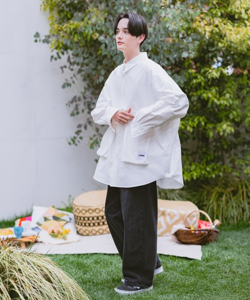 JINCL（ジンクル）の「flap pocket oxford shirts（シャツ/ブラウス・メンズ・ネイビー/ホワイト/イエロー系その他/グリーン/イエロー/パープル/ブルー・J/FREE）」の13枚目の写真