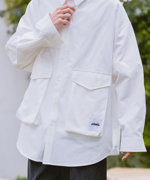 JINCL（ジンクル）の「flap pocket oxford shirts（シャツ/ブラウス・メンズ・ネイビー/ホワイト/イエロー系その他/グリーン/イエロー/パープル/ブルー・J/FREE）」の11枚目の写真