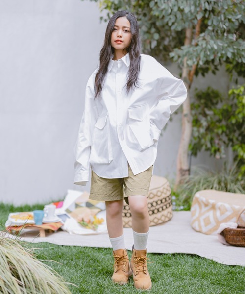 JINCL（ジンクル）の「flap pocket oxford shirts（シャツ/ブラウス・メンズ・ネイビー/ホワイト/イエロー系その他/グリーン/イエロー/パープル/ブルー・J/FREE）」の18枚目の写真