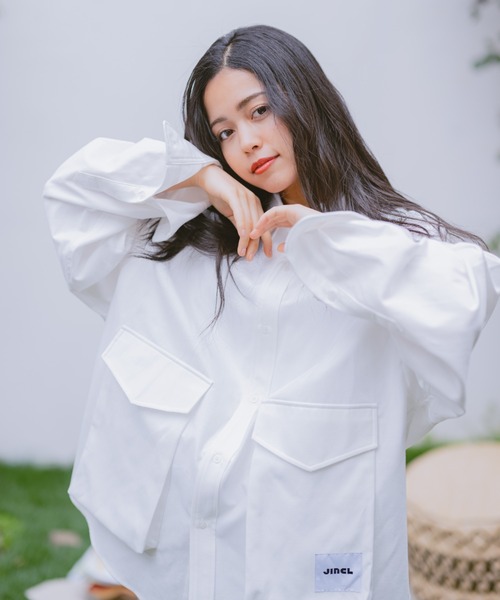 JINCL（ジンクル）の「flap pocket oxford shirts（シャツ/ブラウス・メンズ・ネイビー/ホワイト/イエロー系その他/グリーン/イエロー/パープル/ブルー・J/FREE）」の16枚目の写真