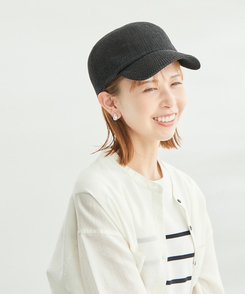 ROPE' PICNIC（ロペピクニック）の「ペーパーサーモキャップ（キャップ・レディース・ブラック/ベージュ・FREE）」の2枚目の写真