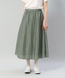 【きれいめにもカジュアルにも】バックデザインギャザースカート