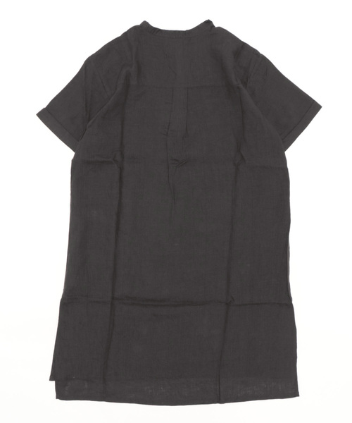 ROSE BUD（ローズバッド）の「リネンプルオーバーワンピース（ワンピース・レディース・ブラック/イエロー/ブルー・FREE）」の4枚目の写真