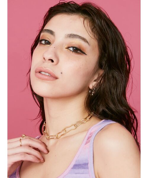 EVRIS（エヴリス）の「DEFORMATION CHAIN ネックレス（ネックレス・レディース・シルバー/ゴールド・FREE）」の2枚目の写真