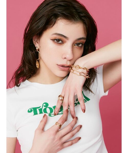 EVRIS（エヴリス）の「DEFORMATION CHAIN ネックレス（ネックレス・レディース・シルバー/ゴールド・FREE）」の5枚目の写真