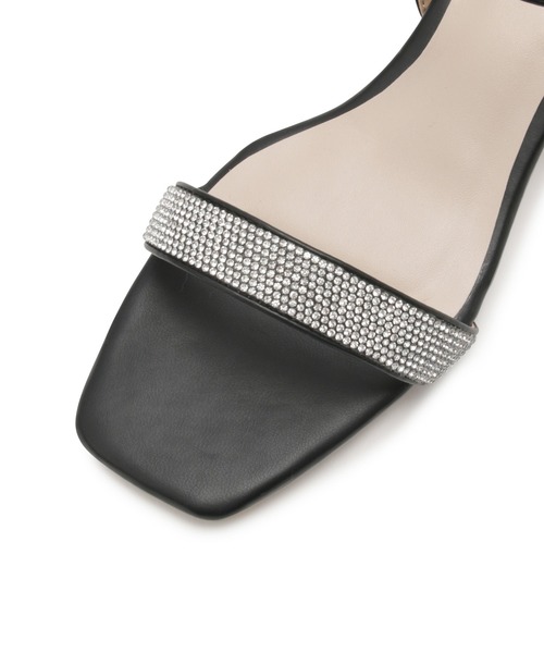 ROPE' PICNIC（ロペピクニック）の「ビジューバーストラップローヒールサンダル（サンダル・レディース・ブラック/キナリ・23.0cm/23.5cm/24.0cm/24.5cm）」の5枚目の写真