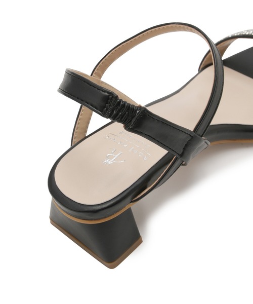 ROPE' PICNIC（ロペピクニック）の「ビジューバーストラップローヒールサンダル（サンダル・レディース・ブラック/キナリ・23.0cm/23.5cm/24.0cm/24.5cm）」の7枚目の写真