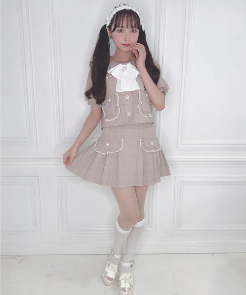 サイドプリーツスカパン