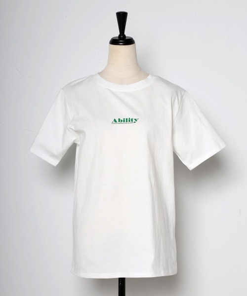 Bonjour Sagan(ボンジュールサガン)の「AbilityロゴTシャツ(Tシャツ/カットソー・レディース・ブラック/グリーン・FREE)」の6枚目の写真