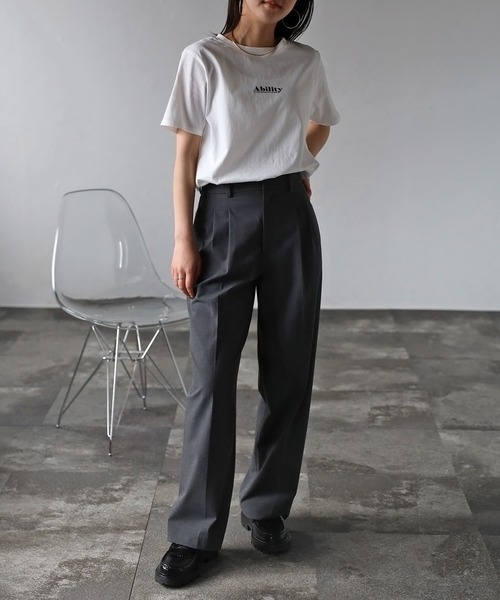 Bonjour Sagan(ボンジュールサガン)の「AbilityロゴTシャツ(Tシャツ/カットソー・レディース・ブラック/グリーン・FREE)」の11枚目の写真