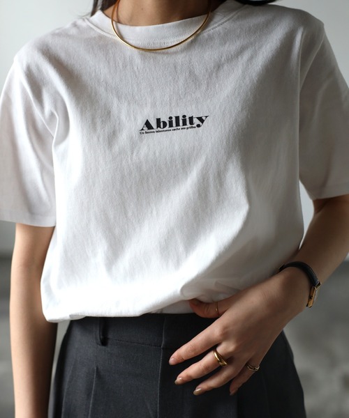 Bonjour Sagan(ボンジュールサガン)の「AbilityロゴTシャツ(Tシャツ/カットソー・レディース・ブラック/グリーン・FREE)」の16枚目の写真